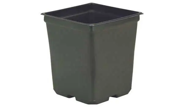 1 Gallon Square Plastic Grower Pot