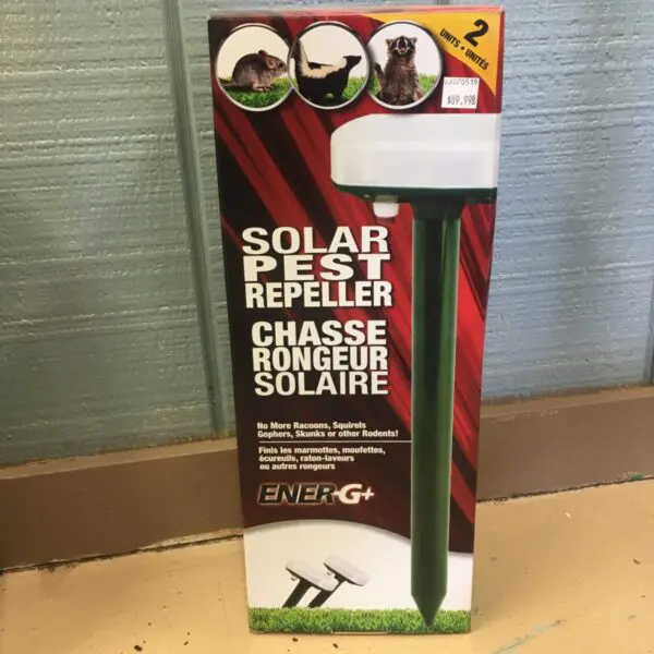 Solar Pest Repeller - Small Rodents & Critters, Noise & Vibration