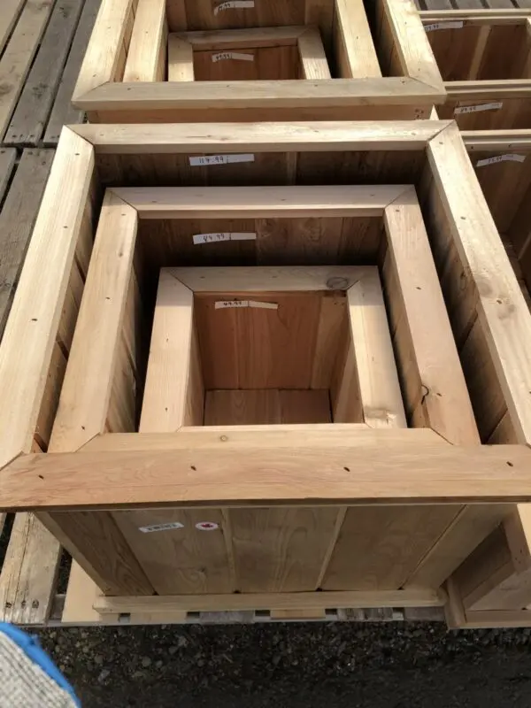 Square Wooden Garden Boxes - Made in Canada - Image 2