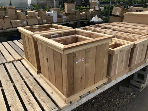 Square Wooden Garden Boxes - Made in Canada