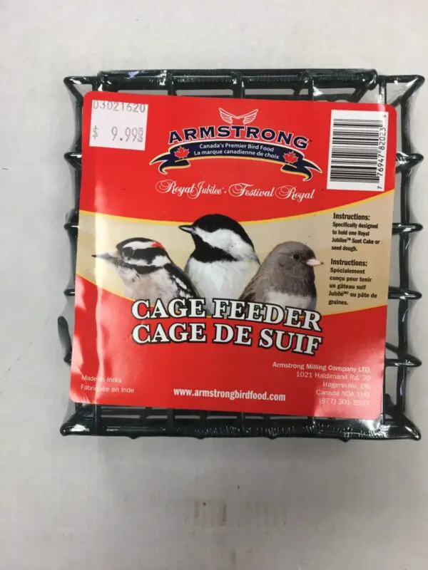 Suet feeder cage