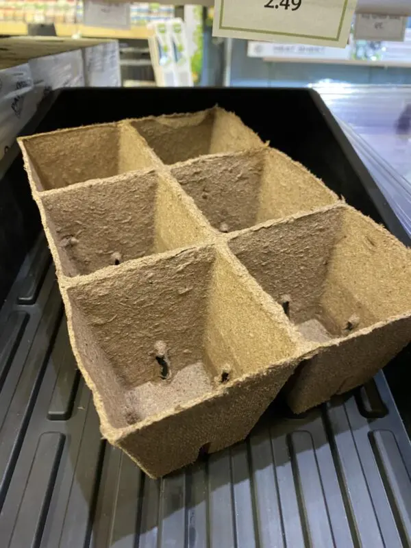 3"x3" Peat Pot - 6 Cell Insert