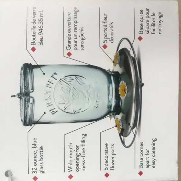 Mason Jar 'Perky Pet' Hummingbird Feeder - For the Birds - Image 2