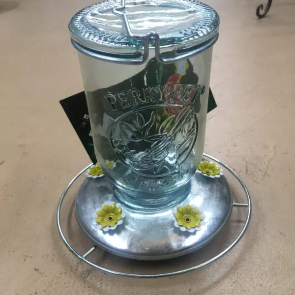 Mason Jar 'Perky Pet' Hummingbird Feeder - For the Birds