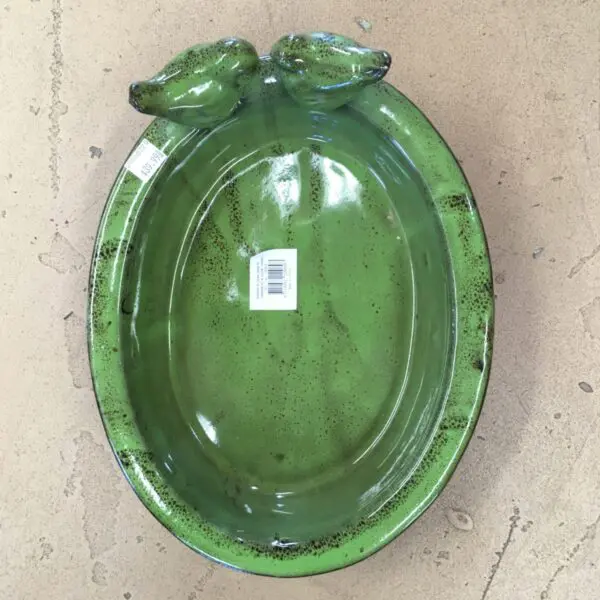 Tabletop Ceramic Birdbath (Various Colours) - For the Birds - Image 2