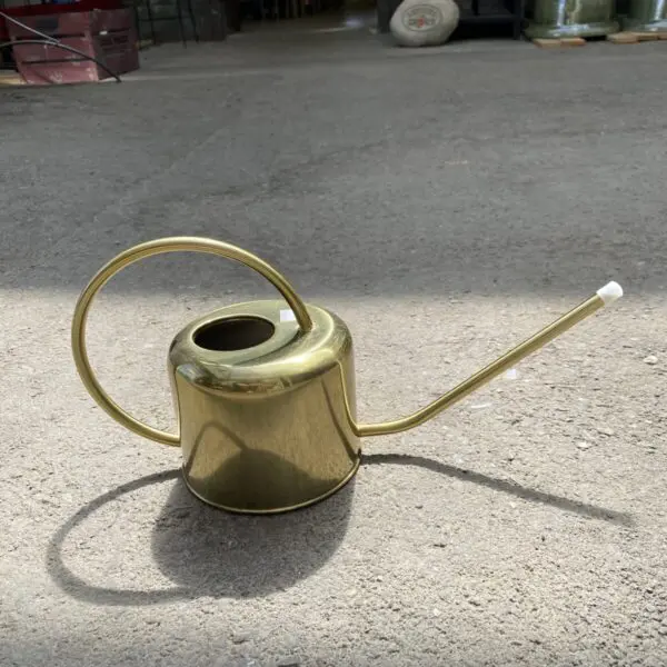 Artisan Metallic Watering Can (Gold or Silver) - Home & Garden Decor - Image 2