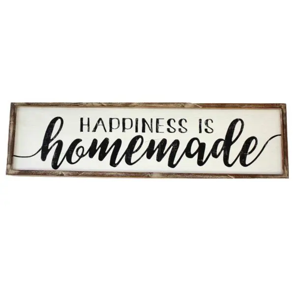 Rustic Happiness is Homemade Sign (Wooden)