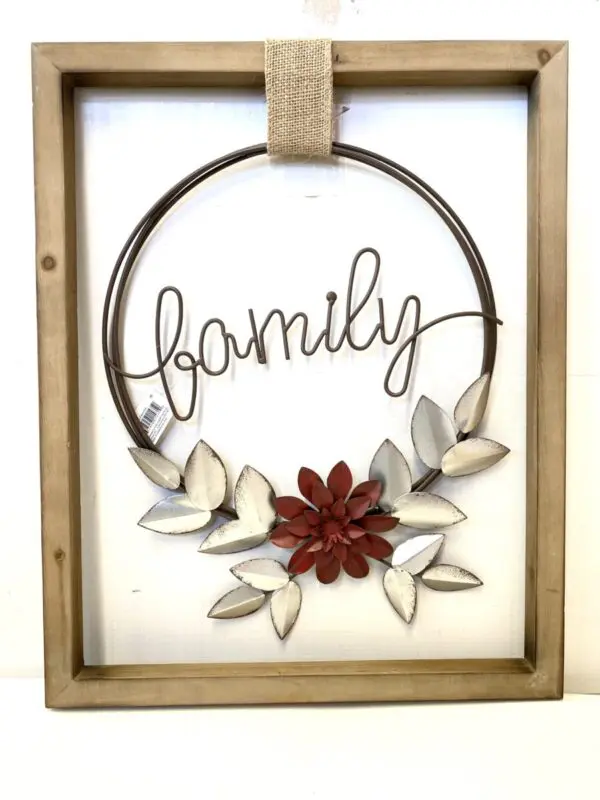 Rustic 'Family' Hanging Wall Decor - Image 2