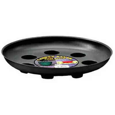 Black Heavy Foot Plant Saucer