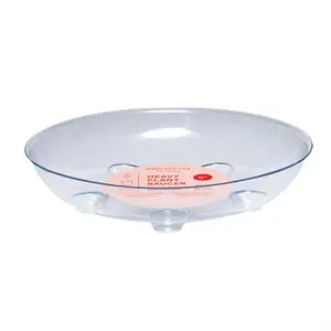 Clear Heavy Foot Plant Saucer
