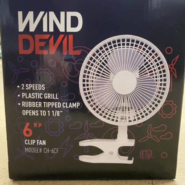 Wind Devil 6" Clip Fan