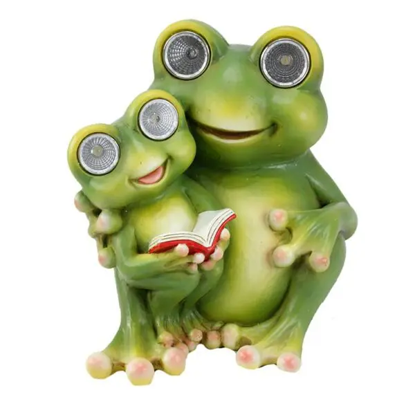 LED Solar Frog Reading