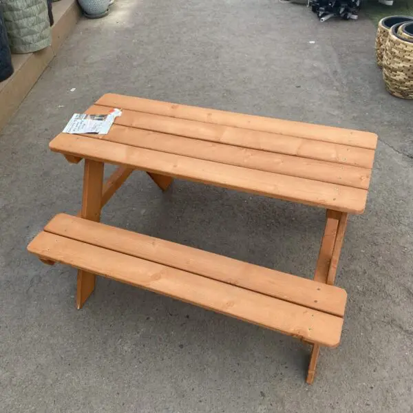 Kid's Wooden Picnic Table