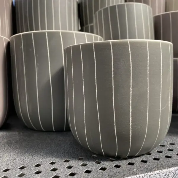 Pinstripe Pots (3 colours) - Ceramic - Image 4