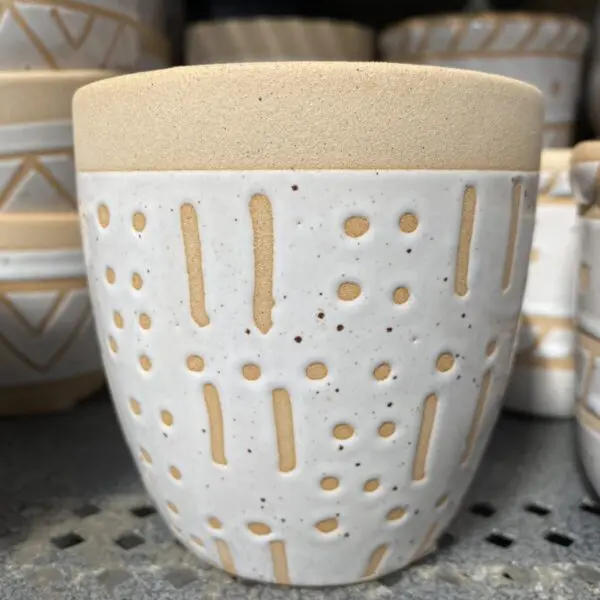 Tribal Pattern Ceramic Pots - Glazed Ceramic - Image 9