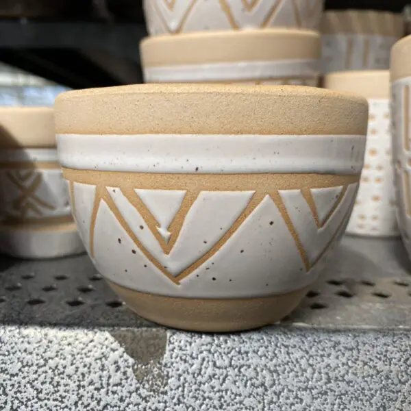 Tribal Pattern Ceramic Pots - Glazed Ceramic - Image 7