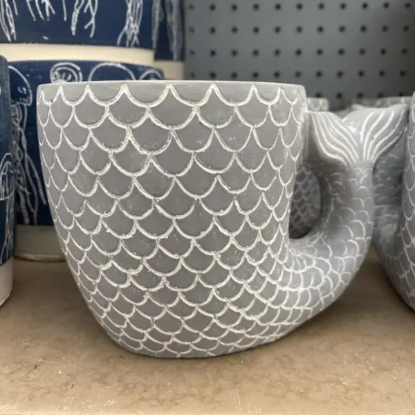 Mermaid Concrete Pot