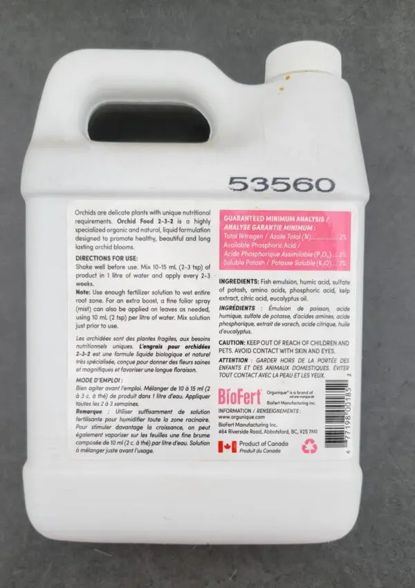 Orgunique Organic Liquid Fertilizer for Orchids - Image 2