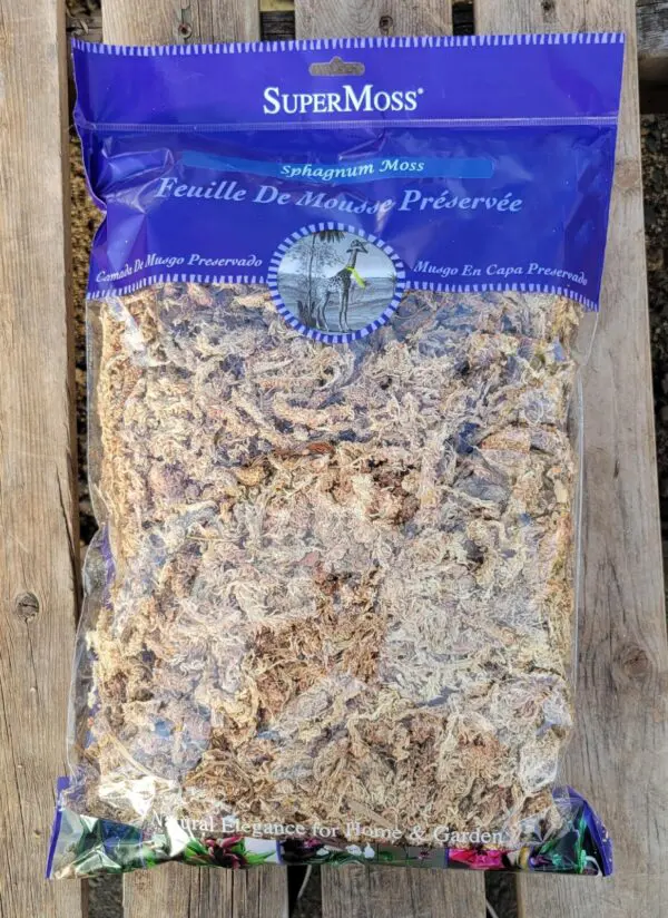 Sphagnum moss bag