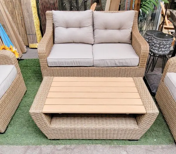 Tenerife 4pc Conversation Patio Furniture Set - Image 4
