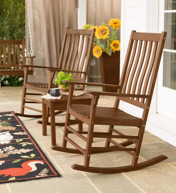 Eucalyptus Wood Rocking Chair