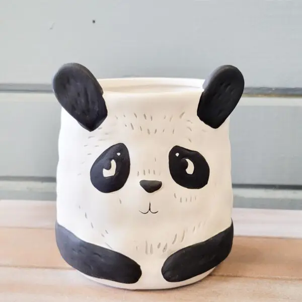Ceramic Panda Character Planter - Pepper