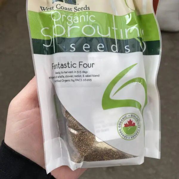 Sprouting Jar Kit - Plastic Lid (West Coast Seeds) - Image 2