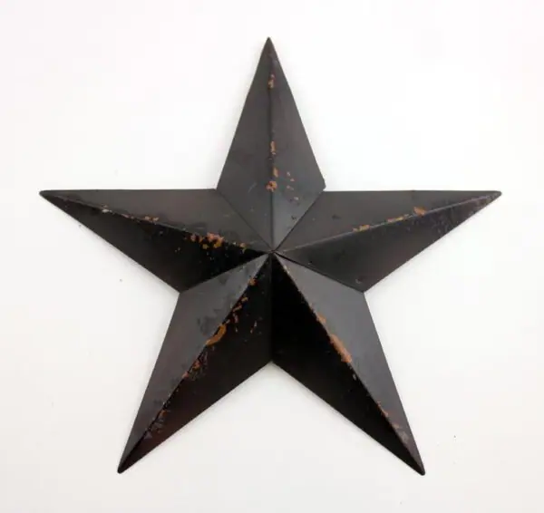 Black Antique Style Star Wall Decor