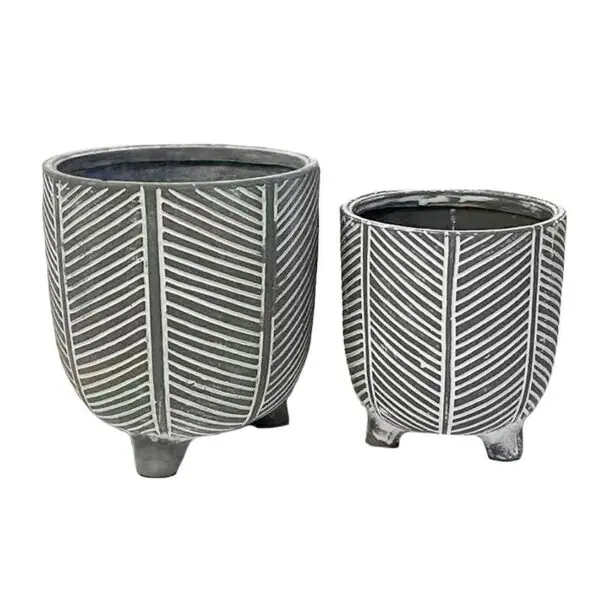 Concrete Footed Planter