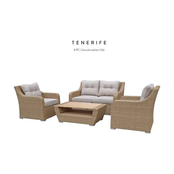Tenerife 4pc Conversation Patio Furniture Set