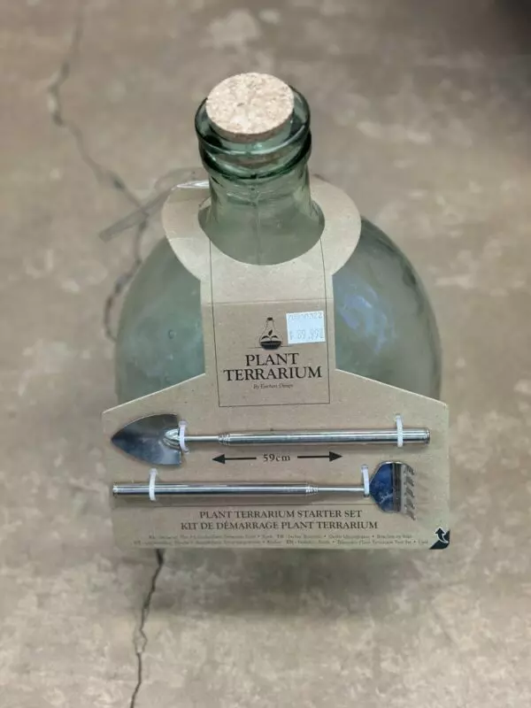 Glass Terrarium with Tools
